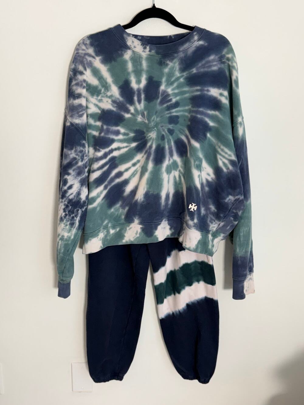 Tory Sport Tie Dye Tracksuit‎ Set Sweatshirt & Joggers L Large